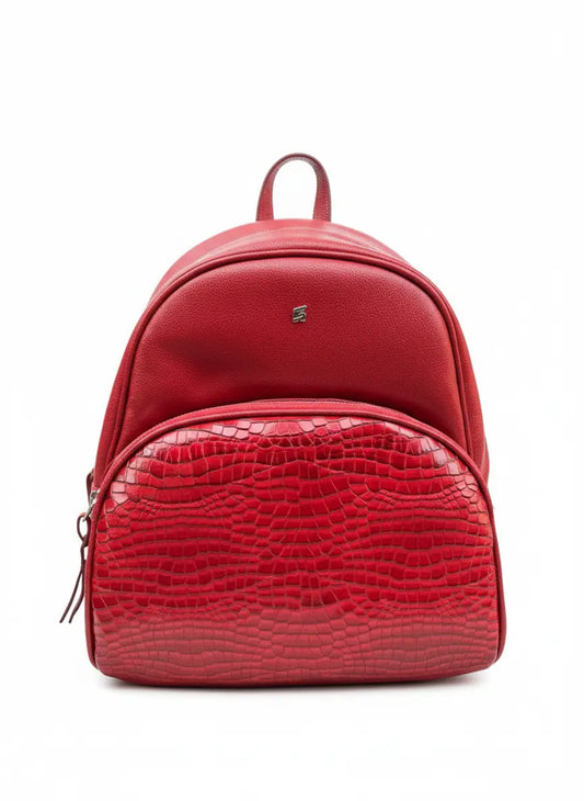 Morral Urbano en Cuero con Detalle en Croco