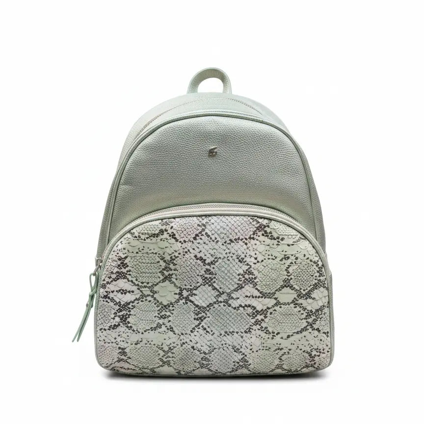 Morral Urbano en Cuero con Detalle en Croco